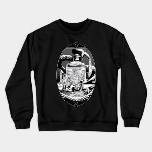 Bottled Up - Black & White Crewneck Sweatshirt